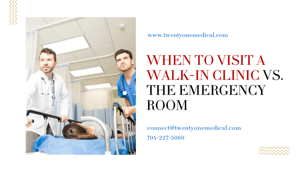 When to Visit a Walk-In Clinic vs. the Emergency Room