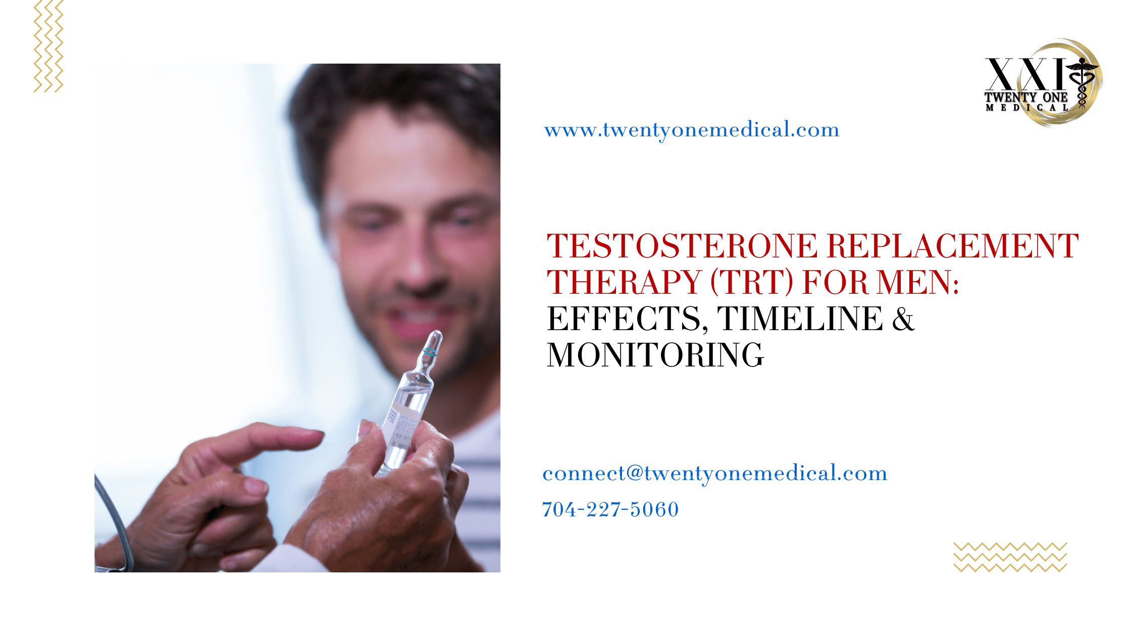Testosterone Replacement Therapy (TRT) for men consultation with doctor