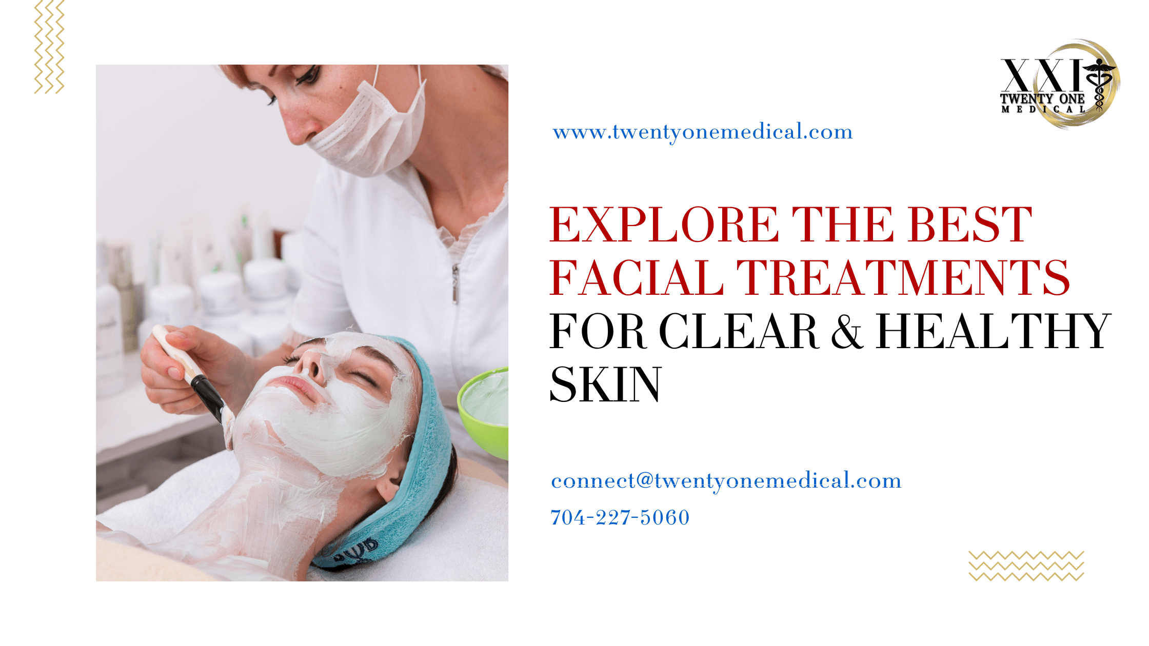 Woman receiving HydraFacial treatment for clear glowing skin in Pineville NC skincare clinic